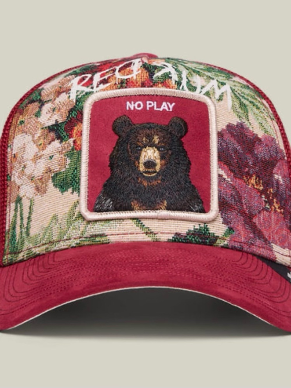 Goorin Bros. "DULL BOI" All Work, No Play. REDRUM Trucker Hat Mesh SnapBack